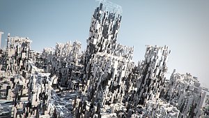 3D Greeble City 01 model