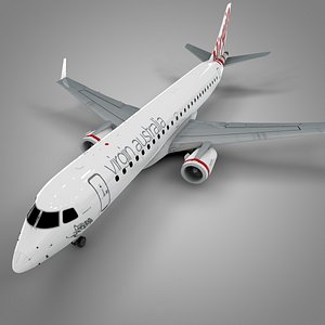 3D model virgin australia embraer190 l571