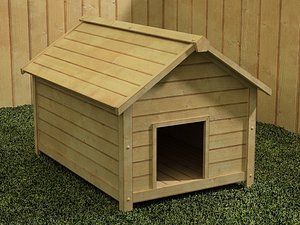 dog kennel 3d model