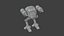 Rigged 3D Low Poly Mech