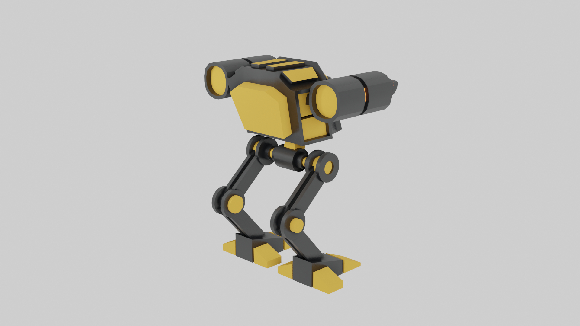 3D model Rigged 3D Low Poly Mech - TurboSquid 1719457