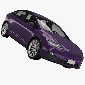 EV Car 02 3D model