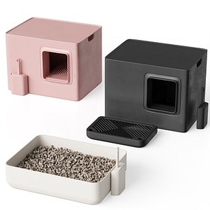 3D model Cat tray with a KATZENKLO POH scoop