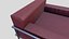 Poltrona lounge Low-poly PBR