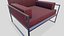 Poltrona lounge Low-poly PBR