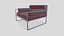 Poltrona lounge Low-poly PBR