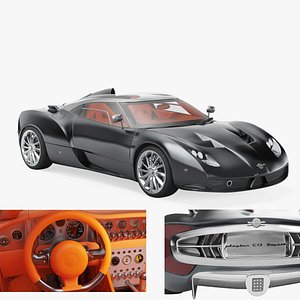 3D Spyker C12 Zagato exotic luxury sports car