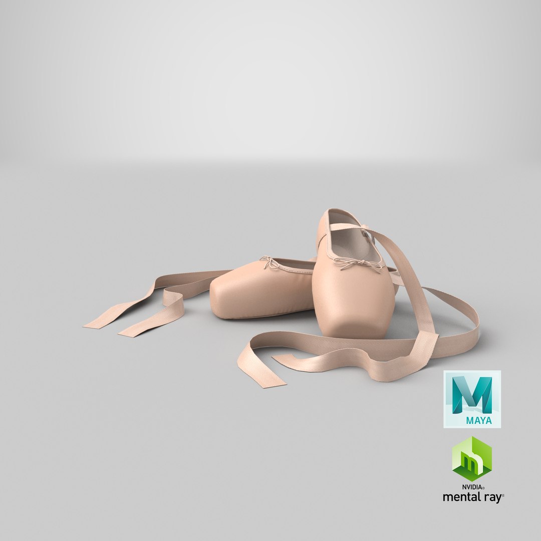 ballet shoes 3D model https://p.turbosquid.com/ts-thumb/SN/3Majyo/SXVbTfhu/stemcell_maya_mental_ray_render/png/1556038047/1920x1080/fit_q87/6e2ee84612bc946cb1e18e3c461a6ff5cf72fa16/stemcell_maya_mental_ray_render.jpg