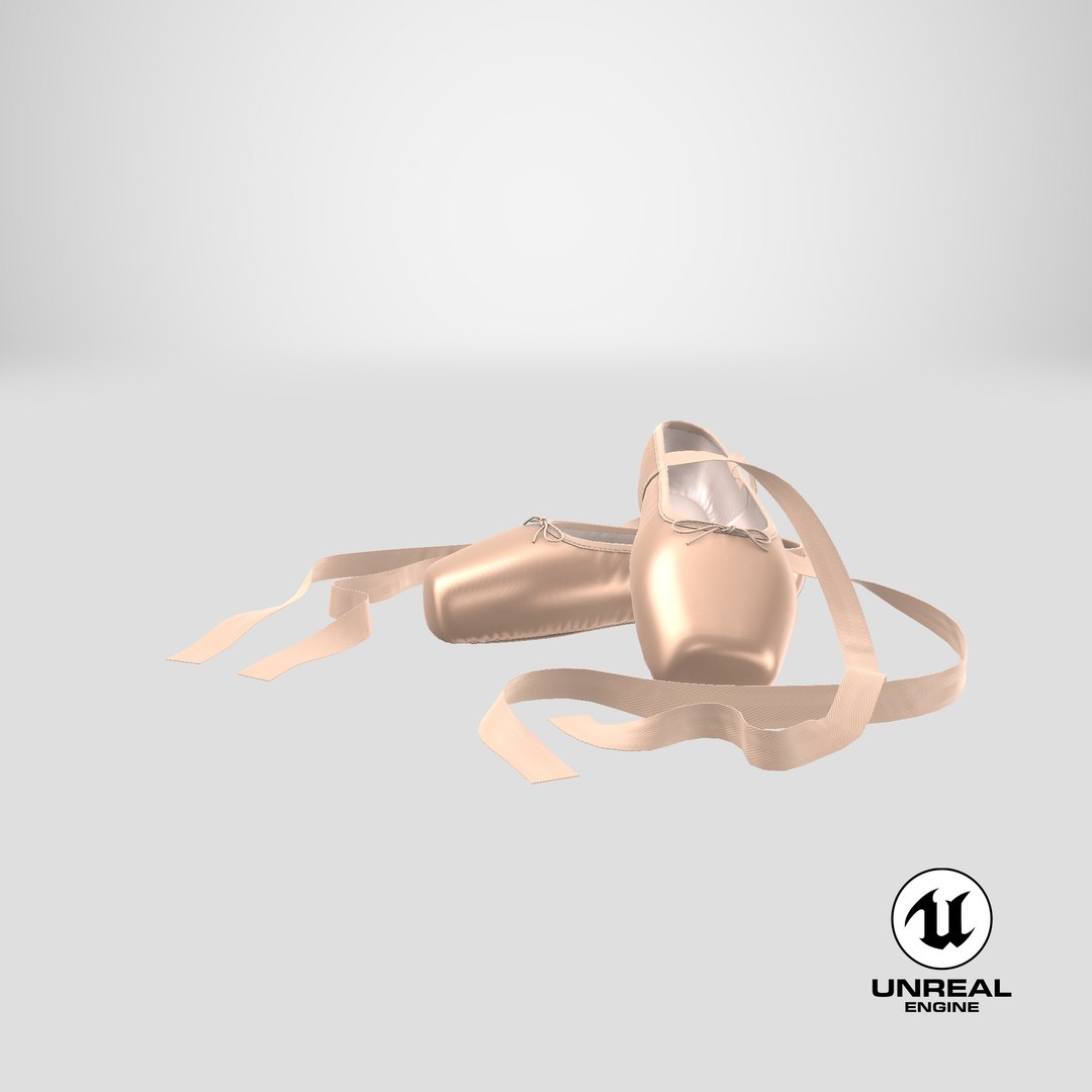 ballet shoes 3D model https://p.turbosquid.com/ts-thumb/SN/3Majyo/fAymC7uo/stemcell_unreal_render/png/1556038060/1920x1080/fit_q87/2ef52944490cfe67a98063e7879d6fcb85f9985f/stemcell_unreal_render.jpg