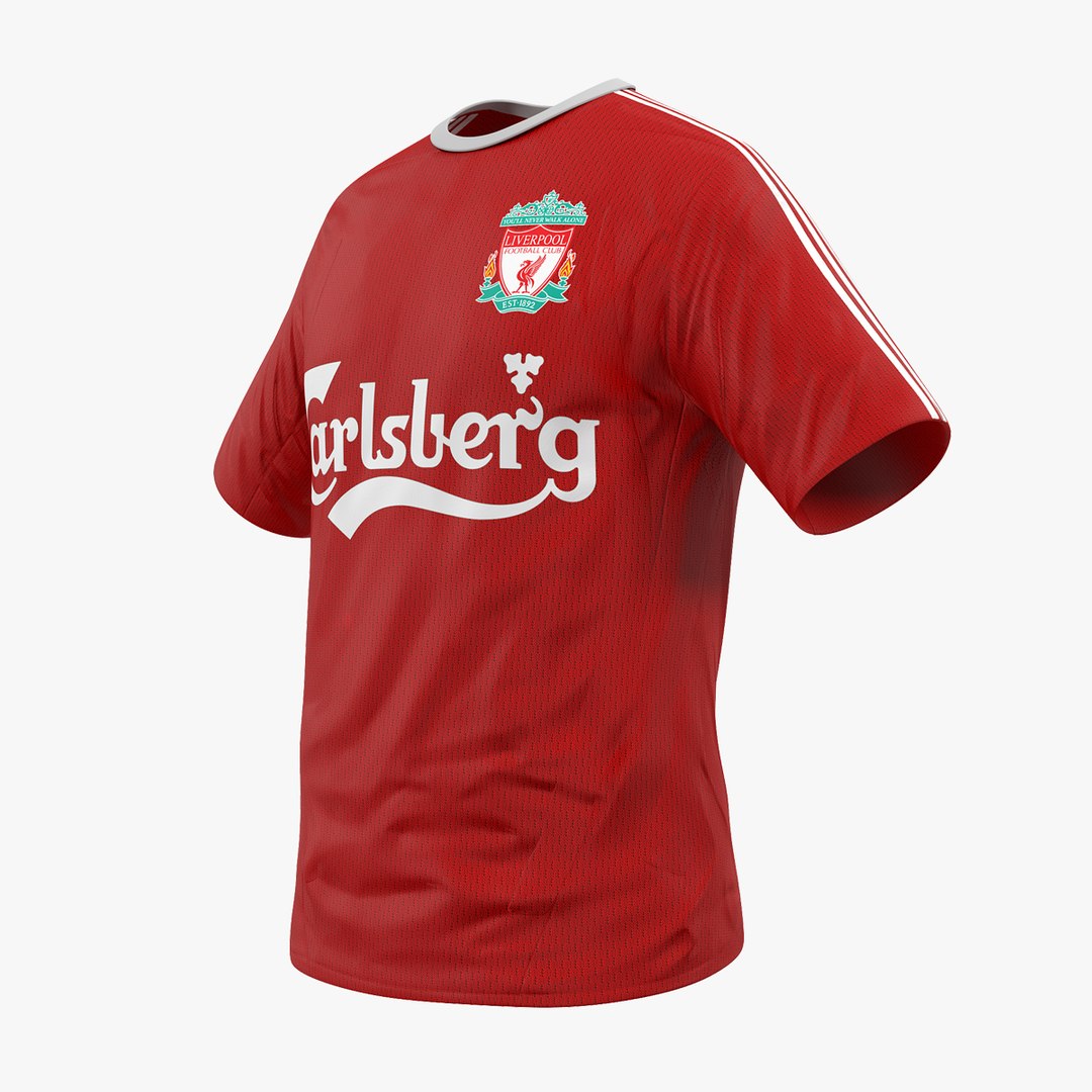 Soccer T-Shirt Liverpool 2 3D model preview