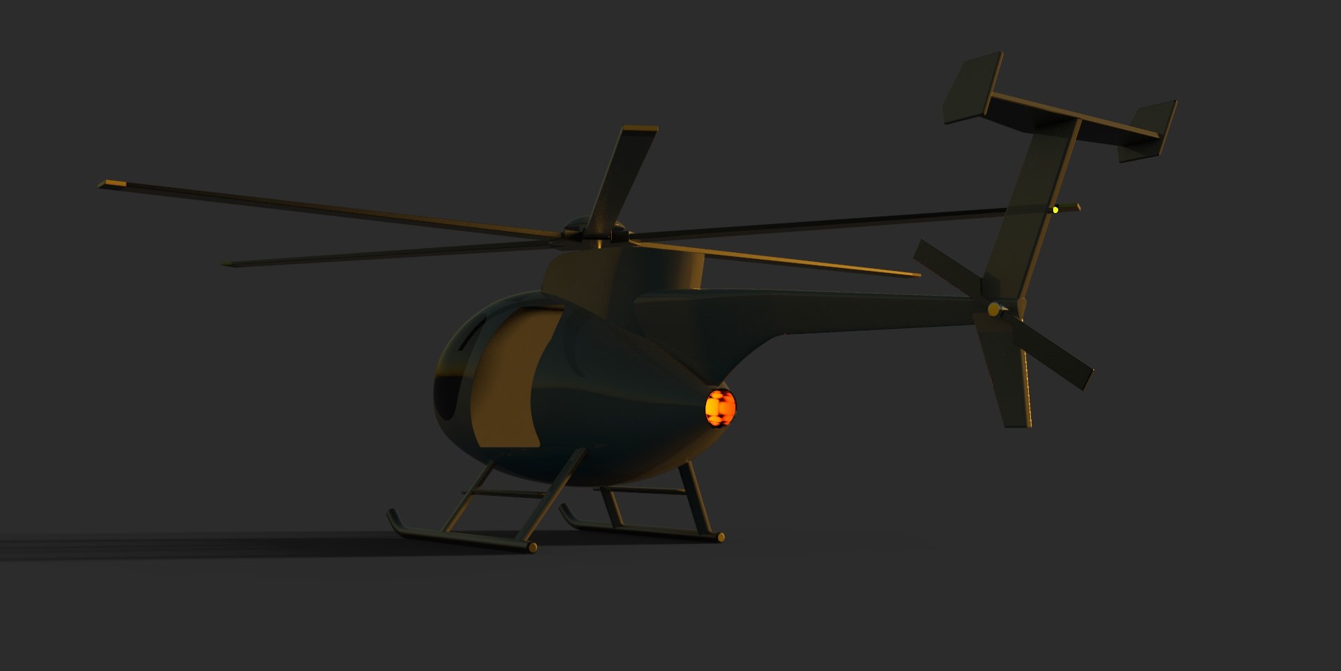 Mh 6 Little Bird Helicopter Model Turbosquid 1617269