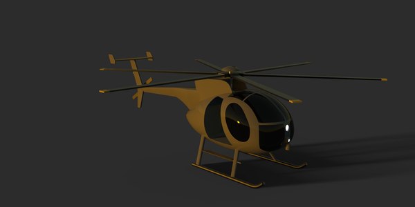 Mh 6 Little Bird Helicopter Model Turbosquid 1617269