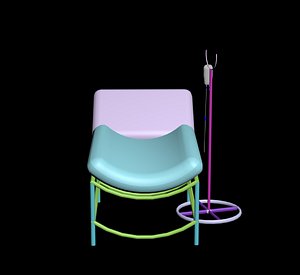 Cartoon hospital bed