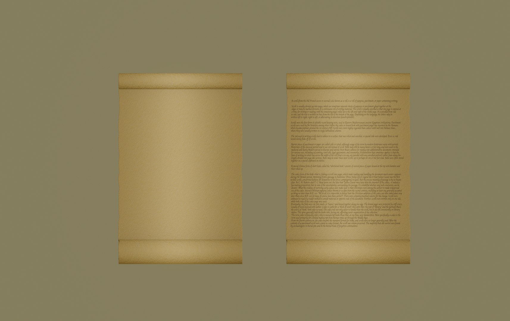 3D Scroll Model - TurboSquid 1664720