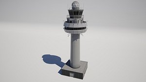 3D Airport Control Tower model