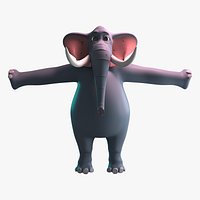 Stylized Elephant NoRig