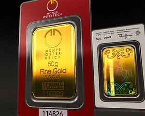 animation gold ingot 3d model