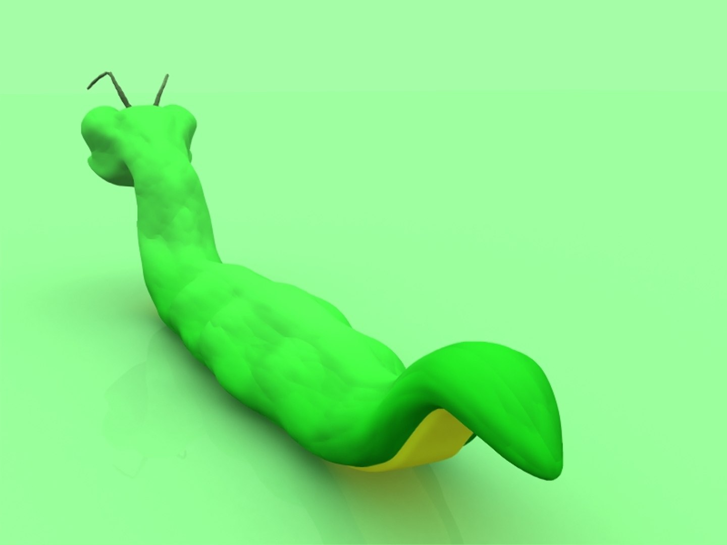 Worm Character 3d Model