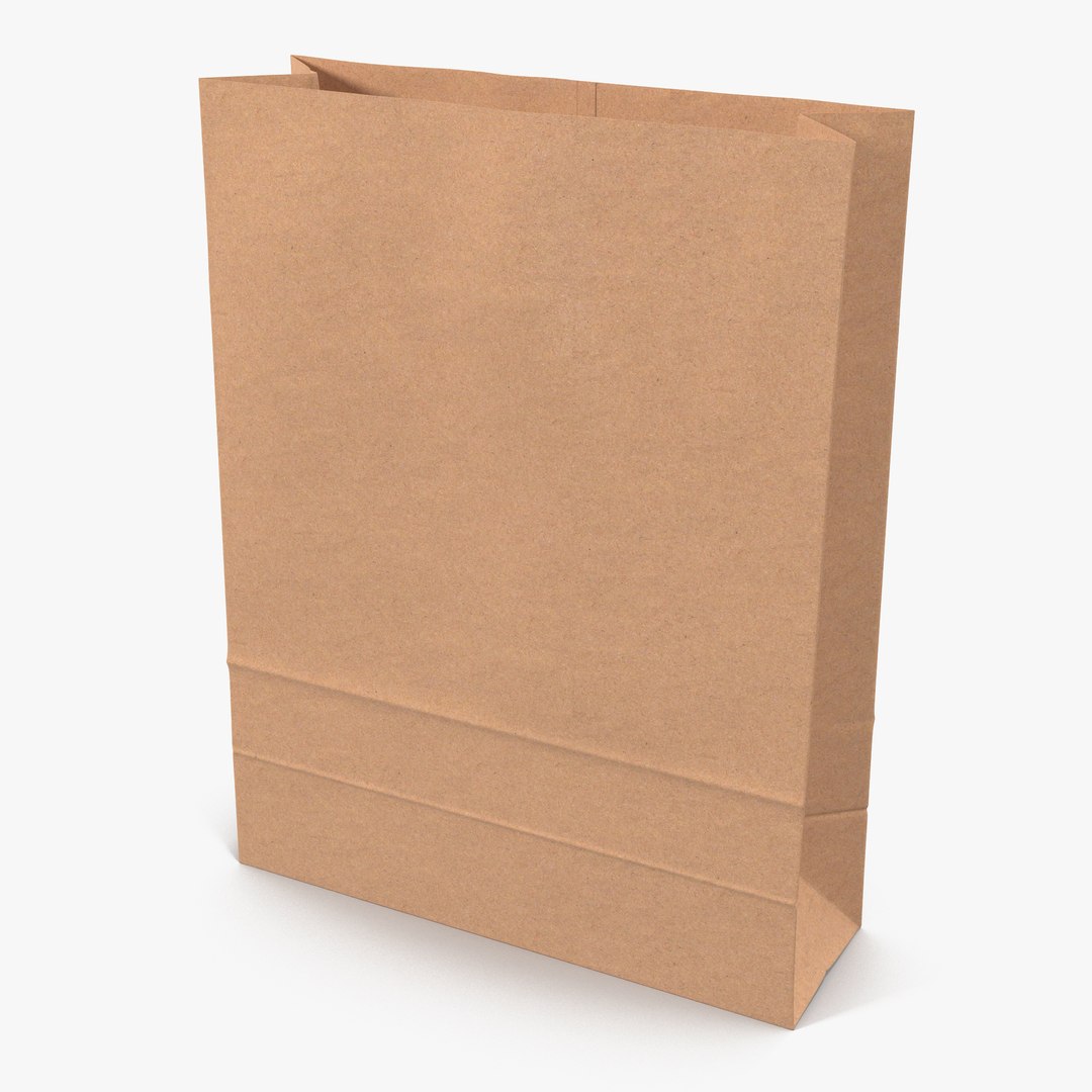 Paper Bag 5 3D Model 3D model preview