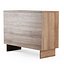 Wooden chest of drawers from rattan