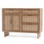 Wooden chest of drawers from rattan