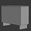 Wooden chest of drawers from rattan