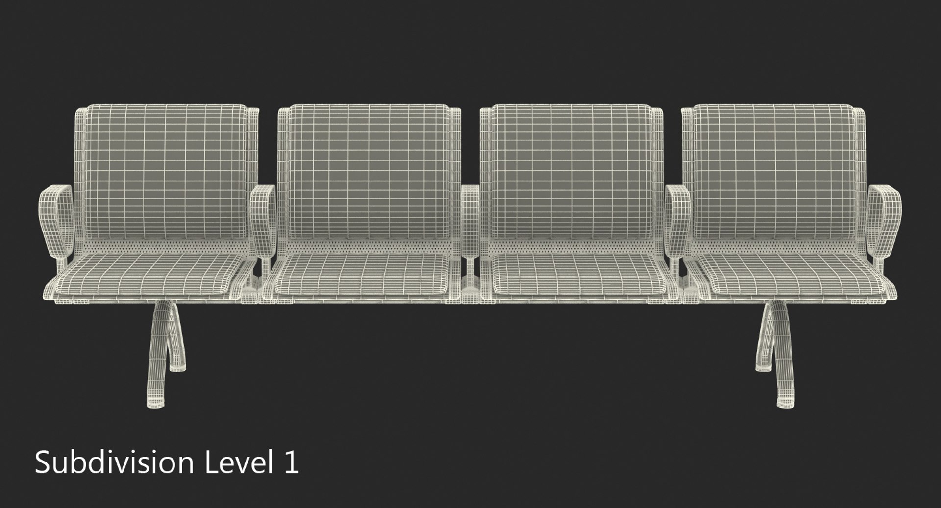 Airport Terminal Seating 3D - TurboSquid 1199620