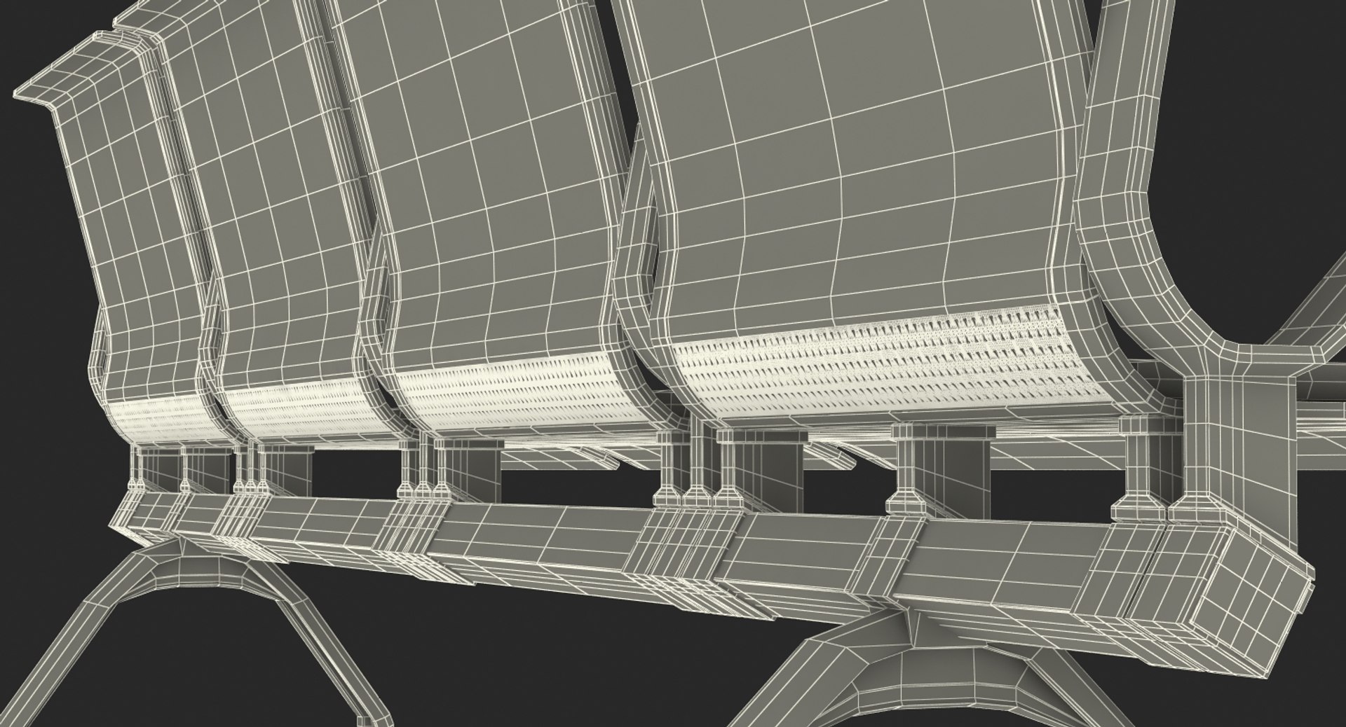 Airport Terminal Seating 3D - TurboSquid 1199620