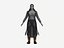 Personaggio femminile animato con rigging