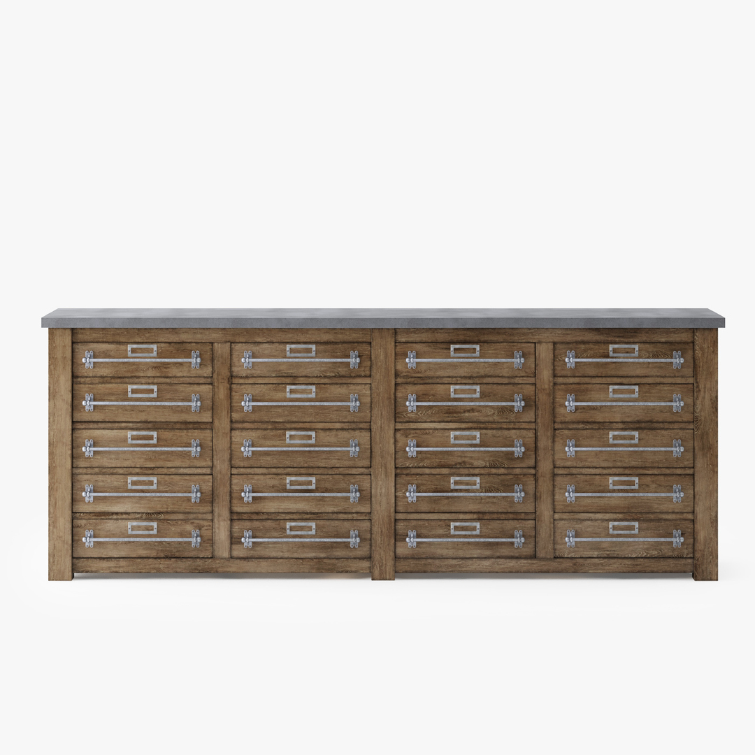 max early 20th c zinctop