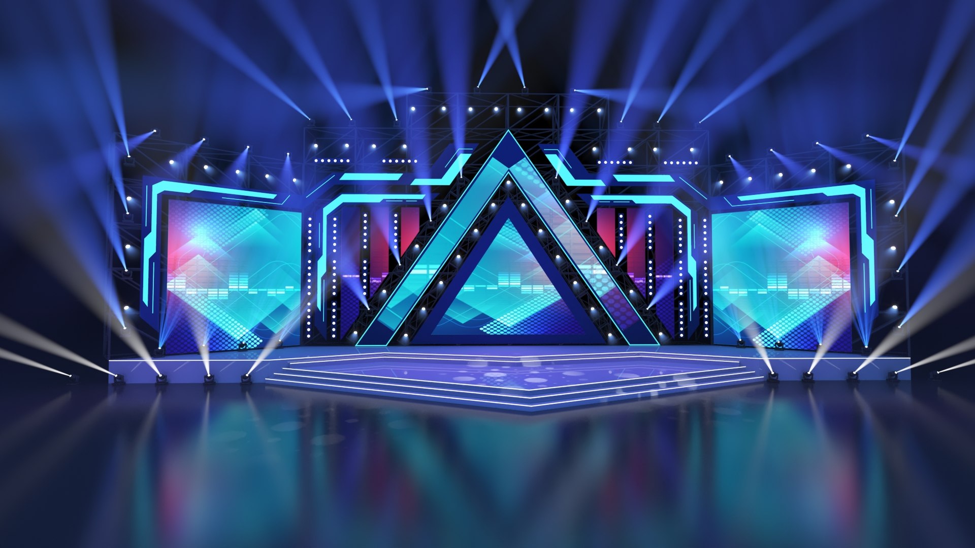 Virtual Stage Stage Truss Meeting Hall Wedding Show Concert V33 3D virtual-stage-stage-truss-meeting-hall-wedding-show-concert-v33-3d