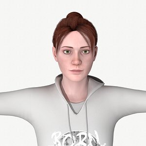 Rigged Young Woman