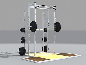 3ds max gym equipment
