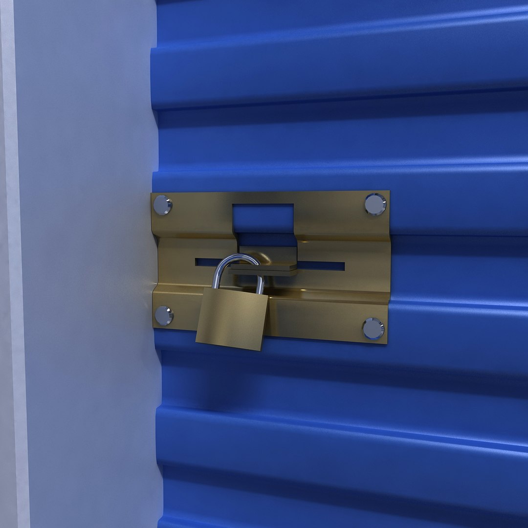 3d Model Of Self Storage Unit