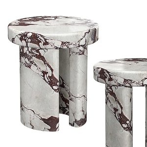 Pietra Side Table in Viola Monet