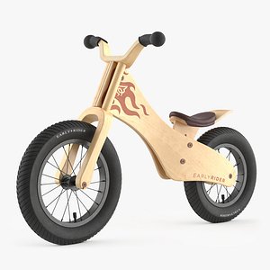 3D early rider bicycle model