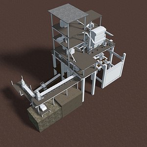 Industrial building 23ZZ26 3D
