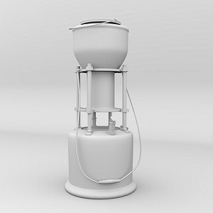 3D old kerosin stove modeled