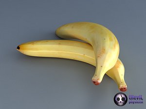 3ds max modeled banana