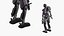オートメーション二足歩行ロボット 紫 Cinema 4D 用リグ