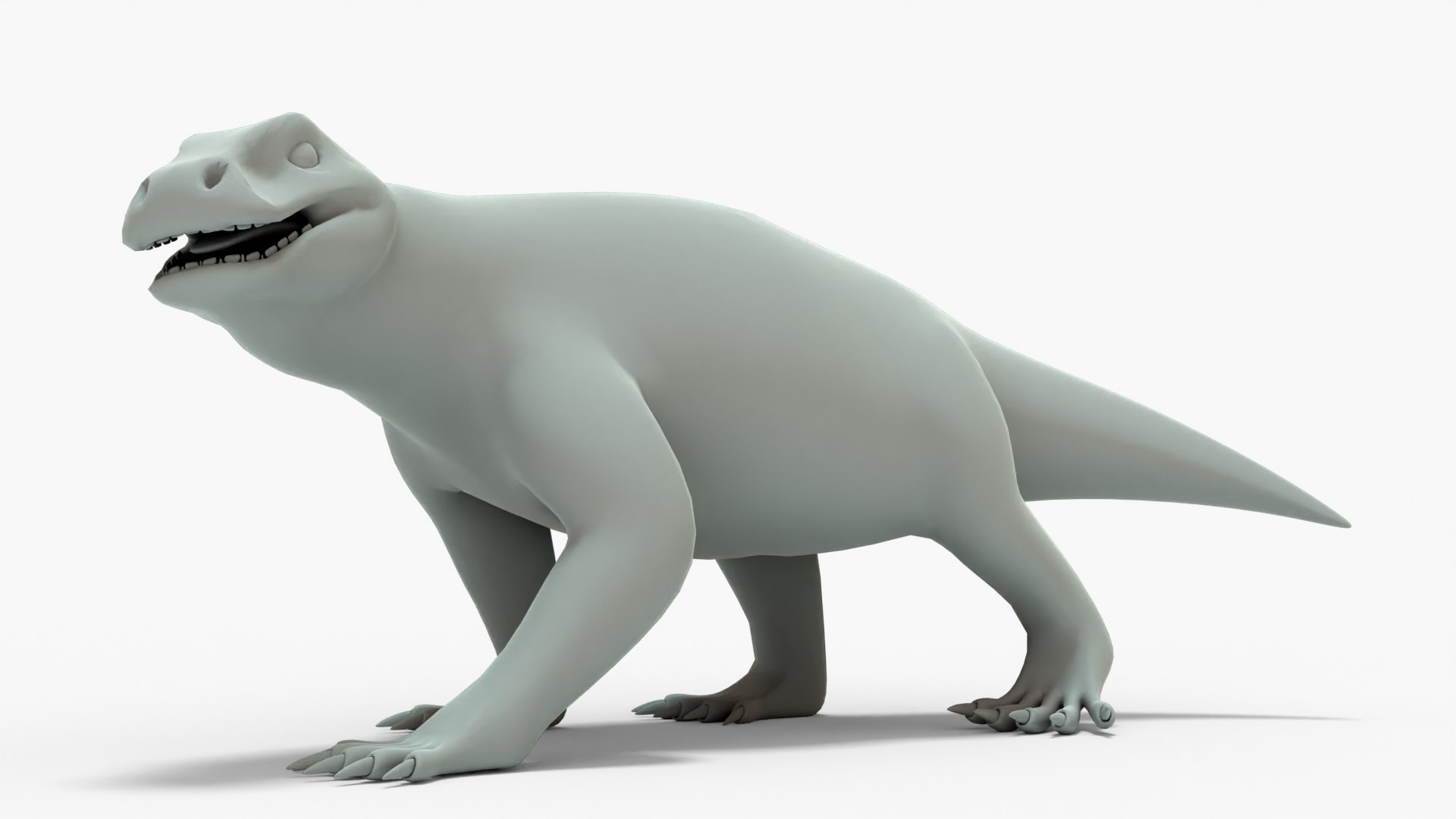 西莫鳄 Rigged Basemesh3D模型 - TurboSquid 2124163