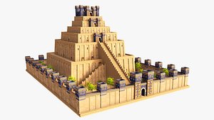 Etemenanki Ziggurat Babylon model