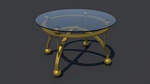 3D Modern  Glass Table model