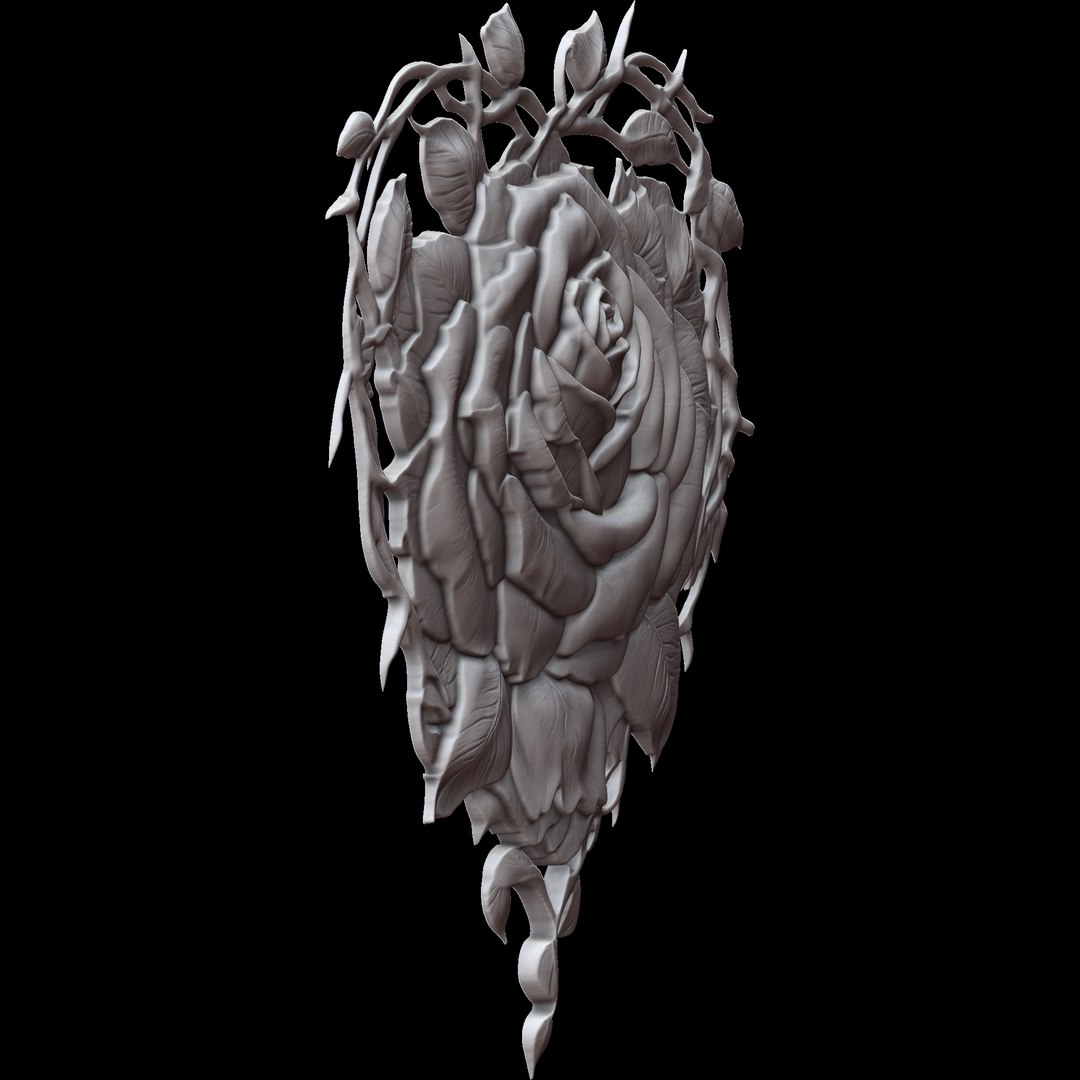 DECORATIVE ROSE RELIEF 3D PRINT MODEL 3D Model - TurboSquid 2294169
