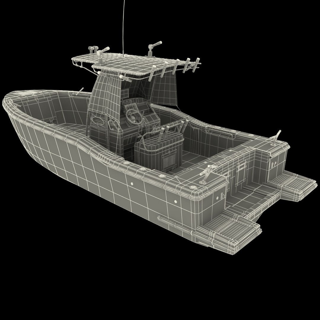 fishing boat 4 3d model