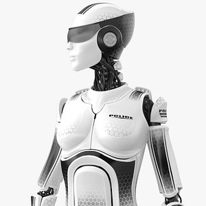 Female Cyborg Robot Police Officer Rig