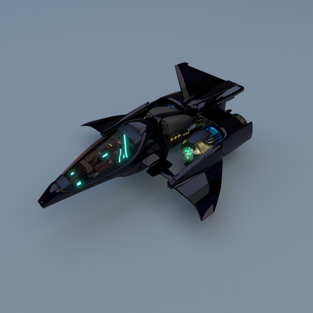 3d blend hyper spaceship