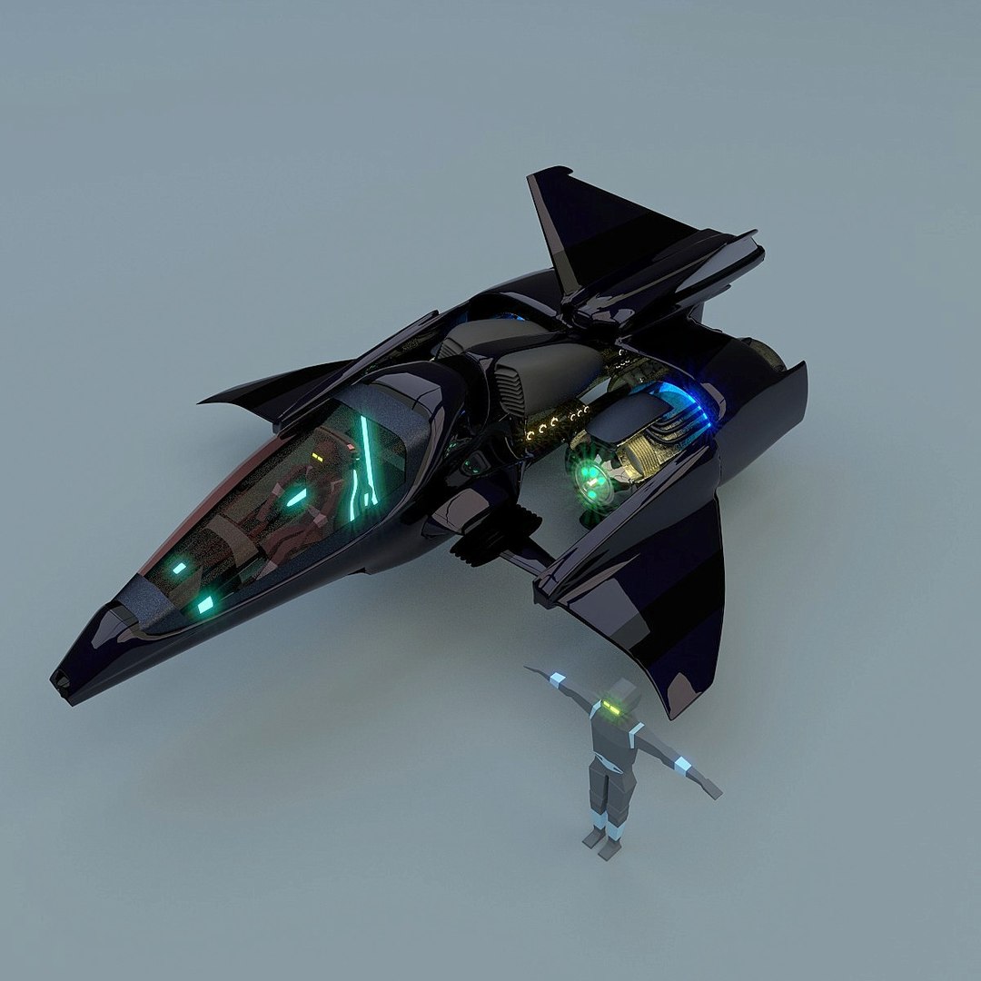 3d blend hyper spaceship