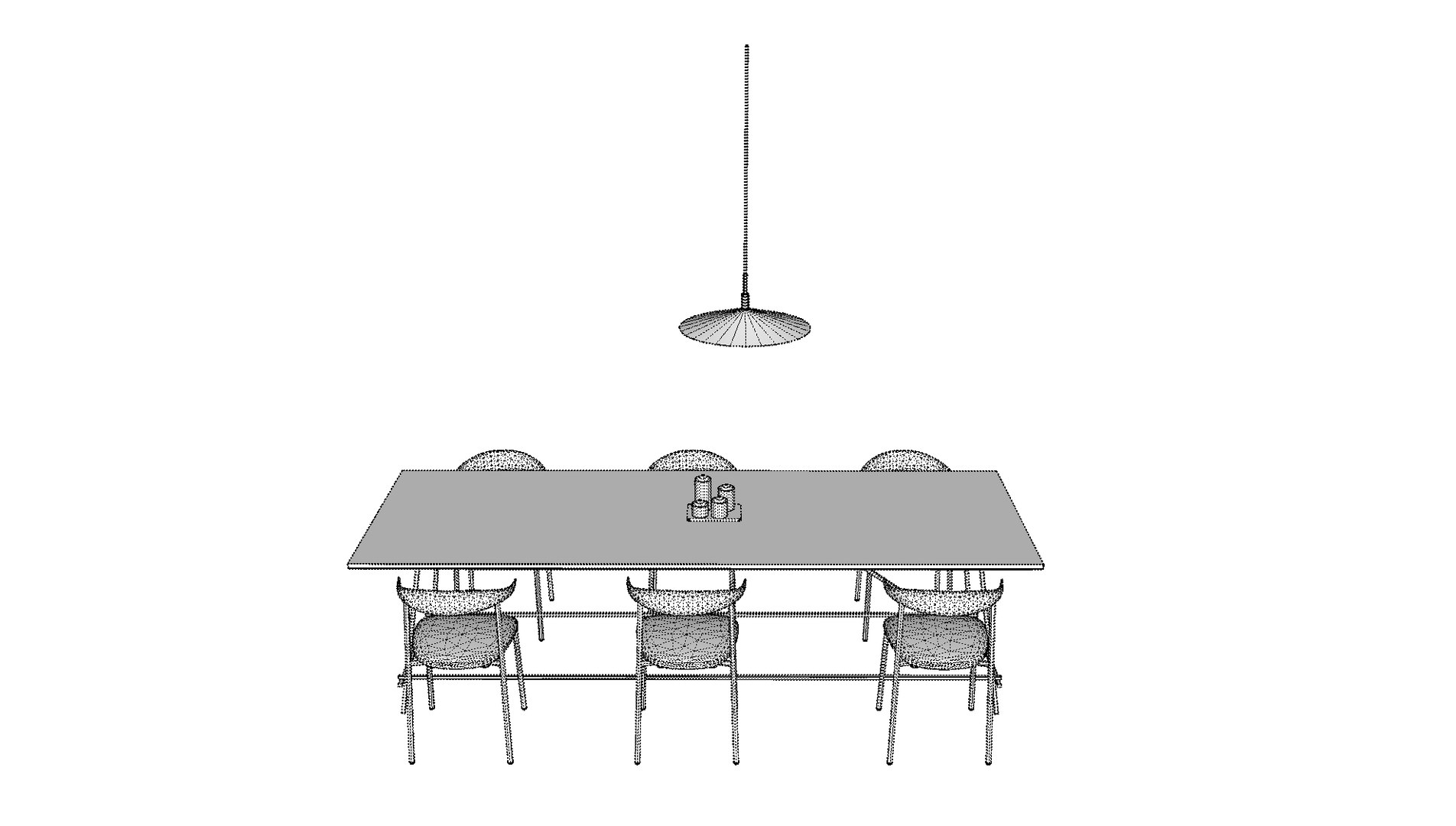 3D A Very Minimalist Dining Table Model - TurboSquid 1999848