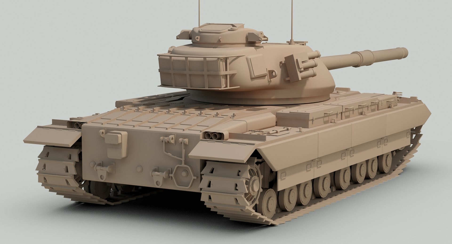 3d Post Conqueror Heavy Tank Model